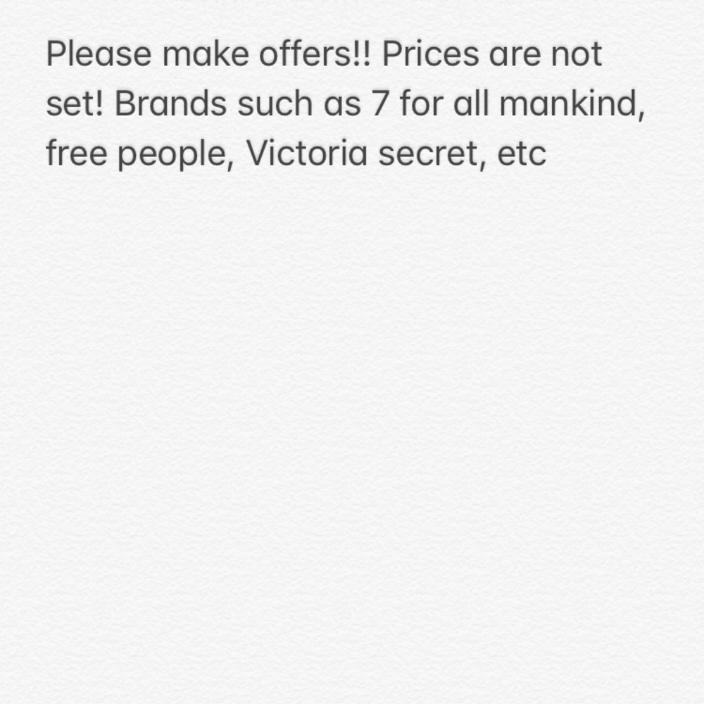Make offers! Prices are negotiable 😊